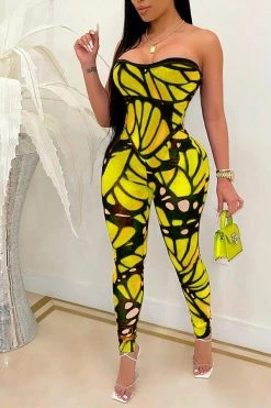 Abstract Print Bandeau Glamorous Bodycon Jumpsuit -Clothing-PrettyTina 1 26c83982 057f 4ae7 9c92 996c4bc6cb64