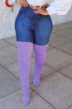 Solid Color Stylish Zipper Stiletto Boots -Clothing-PrettyTina 68b86ee005cf1c3be20e3820be0c5feb