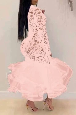 Floral Lace Elegant See-Through Midi Dress 17 Floral Lace Elegant See-Through Midi Dress -Clothing-PrettyTina C21080613 PI 2