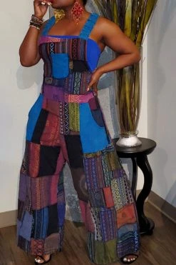 Color Block Cool Jumpsuit (Without Tube Top) -Clothing-PrettyTina C22072041 BL 1 c0354135 16c4 479b bc45 30bbe748e2fe