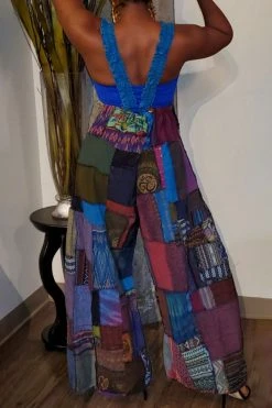 Color Block Cool Jumpsuit (Without Tube Top) -Clothing-PrettyTina C22072041 BL 2 7248298c b371 42c4 8dbe 13f505ba2667