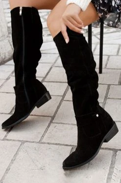 Solid Color Nautical Zip Through Boots 18 Solid Color Nautical Zip Through Boots -Clothing-PrettyTina C22083046 BK 3