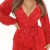 Sequined Smart Lace-Up Romper