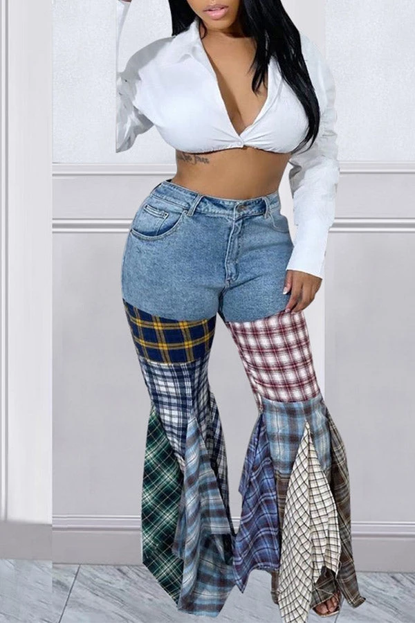 Houndstooth Cool Ruffle Pants 2 Houndstooth Cool Ruffle Pants - Image 2