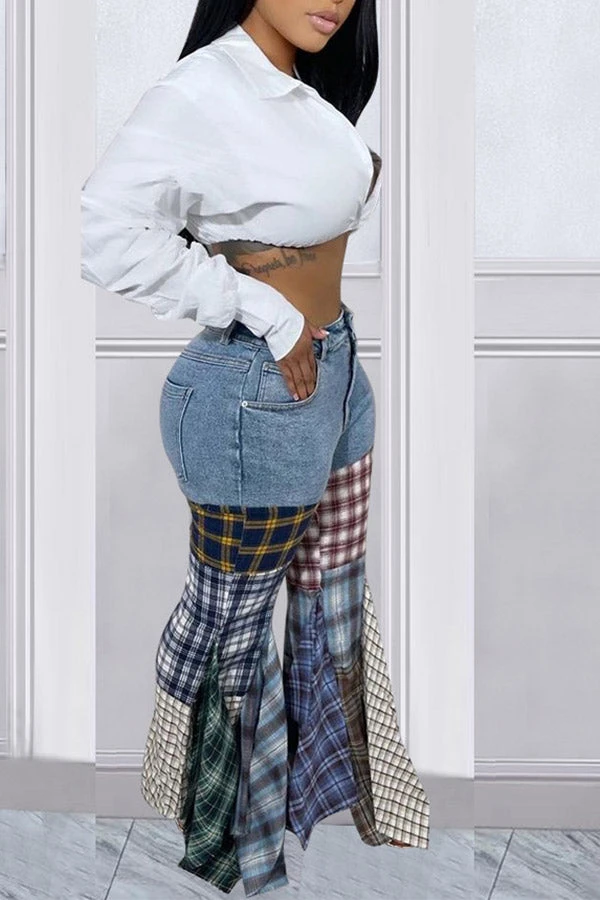 Houndstooth Cool Ruffle Pants 3 Houndstooth Cool Ruffle Pants - Image 3