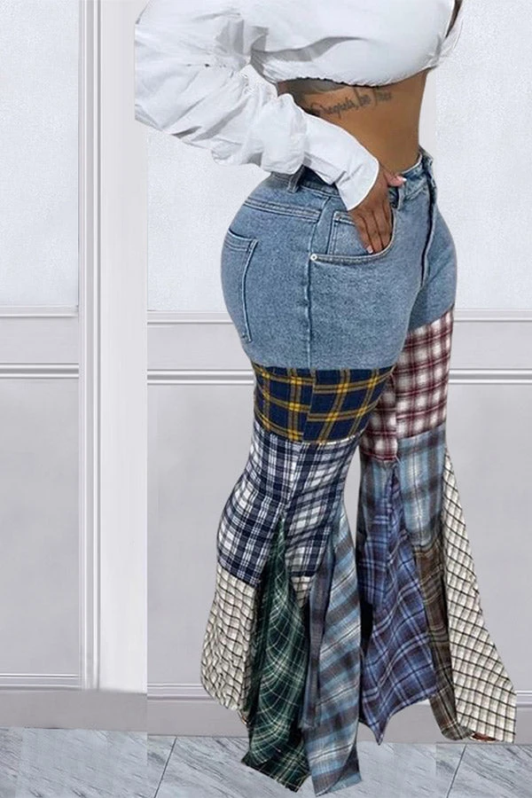 Houndstooth Cool Ruffle Pants 4 Houndstooth Cool Ruffle Pants - Image 4