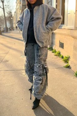 Solid Color Punk Multi Pocket Wide Leg Jeans -Clothing-PrettyTina C23020842 AS 5 4924a25e b4b5 413f 8e0e 61d3c6956f6f