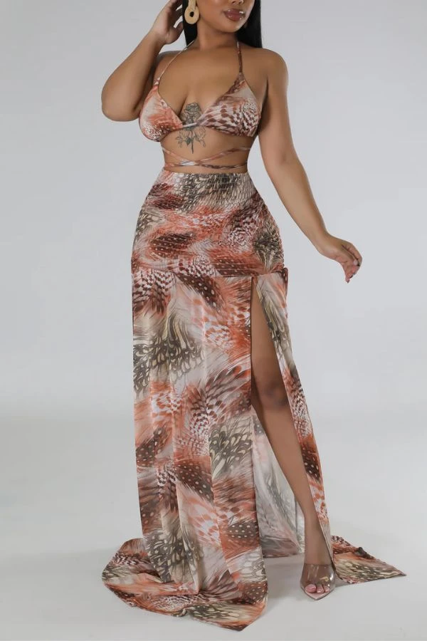 Gradient Retro High Split Three Pieces 1 Gradient Retro High Split Three Pieces