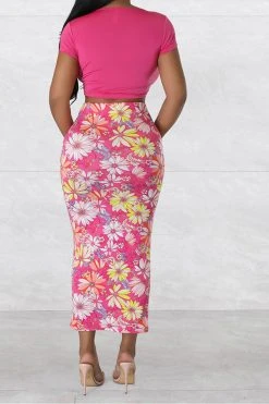 Floral Print Urban Tie Front Dress Suit 15 Floral Print Urban Tie Front Dress Suit -Clothing-PrettyTina C23050886 RR 6