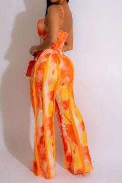 Tie Dye Rocking Tassel Pant Suit -Clothing-PrettyTina C23053188 OR 2