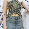Gradient Whimsical Star Shape Denim Camisole