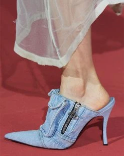 Patchwork Modern Pointed Toe Denim Heels -Clothing-PrettyTina C23062843 LB 3