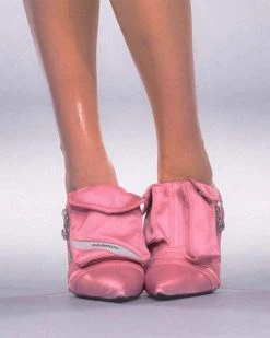 Patchwork Modern Pointed Toe Denim Heels -Clothing-PrettyTina C23062843 PI 2