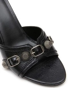 Metal Design Stylish Tapered Heel Sandals -Clothing-PrettyTina C23062860 BK 3