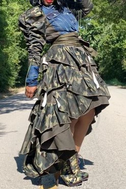 Camouflage Patchwork Denim Cool Single Breasted Coat 7 Camouflage Patchwork Denim Cool Single Breasted Coat -Clothing-PrettyTina CP2309013 CF 3