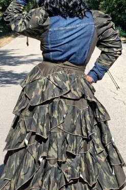 Camouflage Patchwork Denim Cool Single Breasted Coat 8 Camouflage Patchwork Denim Cool Single Breasted Coat -Clothing-PrettyTina CP2309013 CF 4