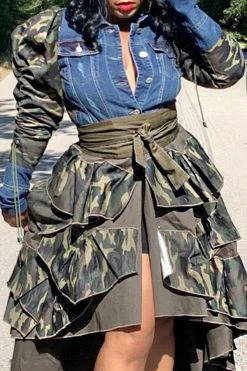 Camouflage Patchwork Denim Cool Single Breasted Coat 9 Camouflage Patchwork Denim Cool Single Breasted Coat -Clothing-PrettyTina CP2309013 CF 5