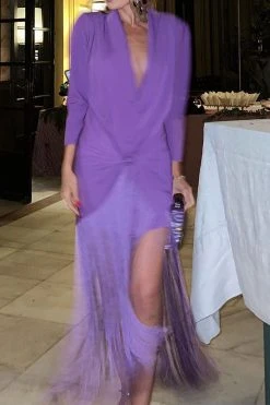 Solid Color Classic Tassel Dress Suit -Clothing-PrettyTina CP2309022 PU 5