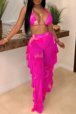 Butterfly Print Mesh Elegant High Waist Bikini & Pants -Clothing-PrettyTina H20070814 5 10654e2c 9740 44f4 9a47 a3221507a76a