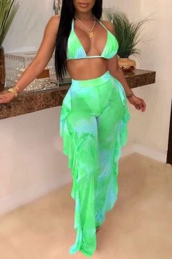 Butterfly Print Mesh Elegant High Waist Bikini & Pants -Clothing-PrettyTina H20070814 7 3c65d189 3354 4115 bccf 3247356f3ce8