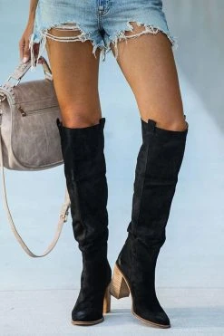Solid Color Classic Suede Boots -Clothing-PrettyTina H20100801 1 f52be6c3 c331 4689 883b 12e30980213b