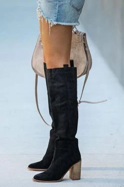 Solid Color Classic Suede Boots -Clothing-PrettyTina H20100801 7 9dc6b2e6 7f47 49b8 b3ac 3709405a1931