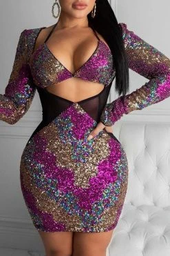 Sequined Striking Mini Dress -Clothing-PrettyTina H20102215 2 04336c29 02e4 4a17 a93b 0fd90155dbcc