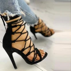 Solid Color Chic Lace-Up Knotted Stiletto Sandals -Clothing-PrettyTina H21040120 10 4e337ec4 8232 4fe9 b002 237f65fb7220