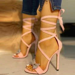 Plain Pretty Bandage Stiletto Sandals With Bow -Clothing-PrettyTina H21040146 3 0dd2caf3 c5b0 4e3a 8a8e 3e4c8dac03bb