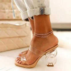Transparent Strap Modern High Sandals -Clothing-PrettyTina H21060310 3