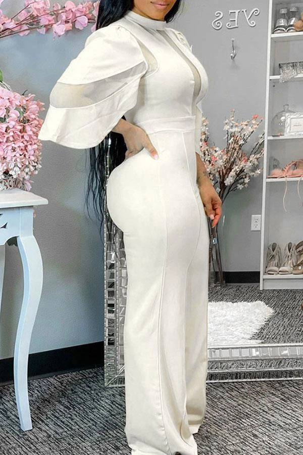 Mesh Patchwork Glamorous Jumpsuit 12 Mesh Patchwork Glamorous Jumpsuit - Image 12