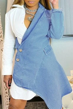 Patchwork Unique Irregular Denim Midi Dress -Clothing-PrettyTina H21071935 WH 2 3d834b93 871e 4ce6 820e eb989ee5388e