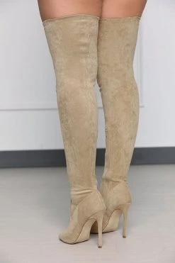 Solid Color Peep Toe Modern Stiletto Boots -Clothing-PrettyTina H21090802 AP 3 b21d18cd 2084 4044 95b3 242246ba513f