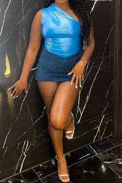 Solid Color Undeniable Feather Dress Suit -Clothing-PrettyTina H22090618 BL 5 65c3866b b7d1 4f48 9ea1 d90d83a4efca