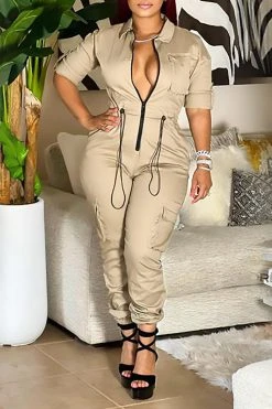 Solid Color Casual Pocket Drawstring Jumpsuit -Clothing-PrettyTina H22093088 KH 1 37ff89bf afc2 43c1 bed1 2d0c5f80a1a0