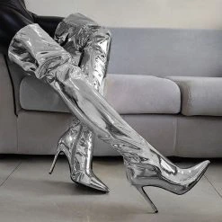 Solid Color Undeniable Over The Knee Patent Leather Boots -Clothing-PrettyTina H22100917 SI 1 a21bf1de 74ce 4673 b800 f49a45bd7ea4