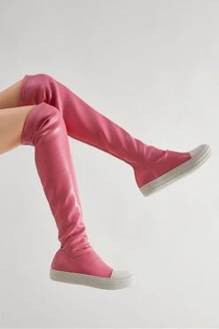 Hit Color Casual Over The Knee Flat Boots -Clothing-PrettyTina H22100942 PI 4