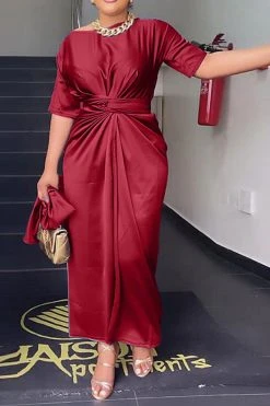 Solid Color Simple Strappy Dress Suit -Clothing-PrettyTina H23021646 RE 1