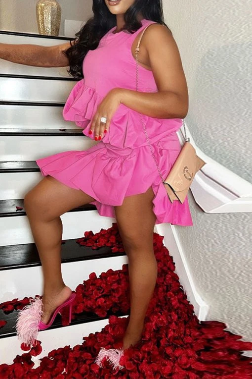 Stringy Selvedge Girly Irregular Dress Suit -Clothing-PrettyTina H23021699 RR 1