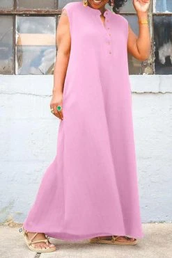 Solid Color Relaxed Wide Leg Jumpsuit -Clothing-PrettyTina H23041934 PI 2