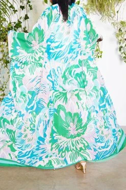 Floral Print Patchwork Beachy Flowy Pant Suit -Clothing-PrettyTina H23050531 GR 4