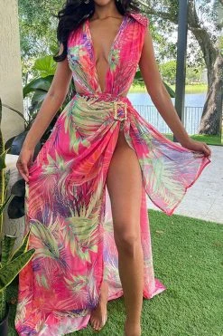 Paisley Print Rhinestone Trim Tropical Backless Three Pieces 11 Paisley Print Rhinestone Trim Tropical Backless Three Pieces -Clothing-PrettyTina H23051136 PI 1