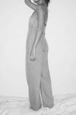 Gradient Undeniable Bandeau Denim Jumpsuit -Clothing-PrettyTina H23060963 BL 5