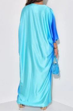Gradient Undeniable High Split Maxi Dress -Clothing-PrettyTina H23062549 BL 3
