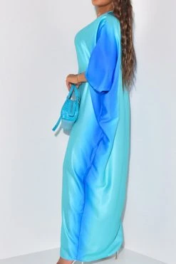 Gradient Undeniable High Split Maxi Dress -Clothing-PrettyTina H23062549 BL 4