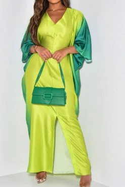 Gradient Undeniable High Split Maxi Dress -Clothing-PrettyTina H23062549 GR 1