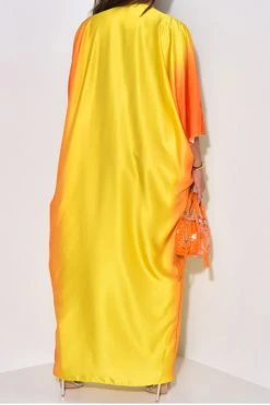Gradient Undeniable High Split Maxi Dress -Clothing-PrettyTina H23062549 YE 5