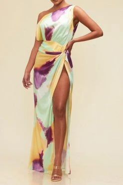 Tie Dye Pretty High Split Asymmetric Maxi Dress 6 Tie Dye Pretty High Split Asymmetric Maxi Dress -Clothing-PrettyTina H23072018 RT 3
