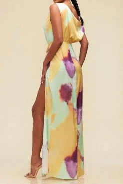 Tie Dye Pretty High Split Asymmetric Maxi Dress 7 Tie Dye Pretty High Split Asymmetric Maxi Dress -Clothing-PrettyTina H23072018 RT 4