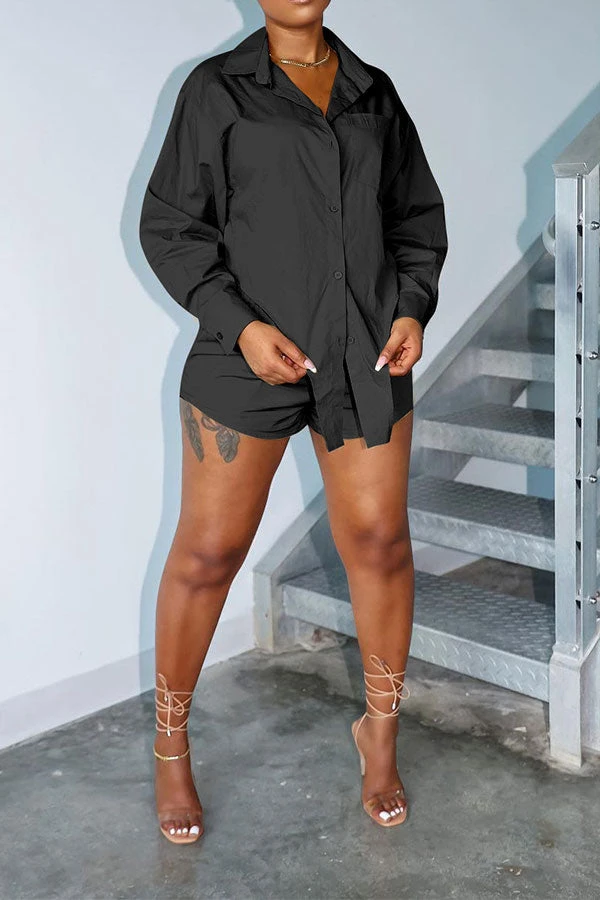 Solid Color Classic Irregular Pant Suit 5 Solid Color Classic Irregular Pant Suit - Image 5